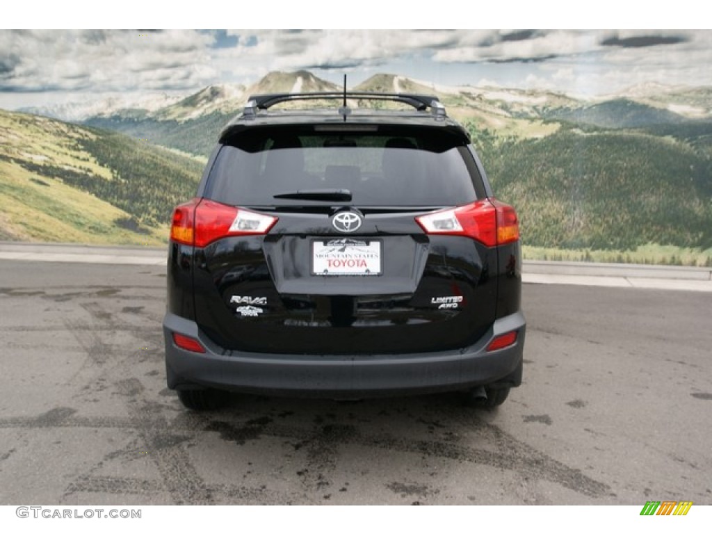 2013 RAV4 Limited AWD - Black / Black photo #4