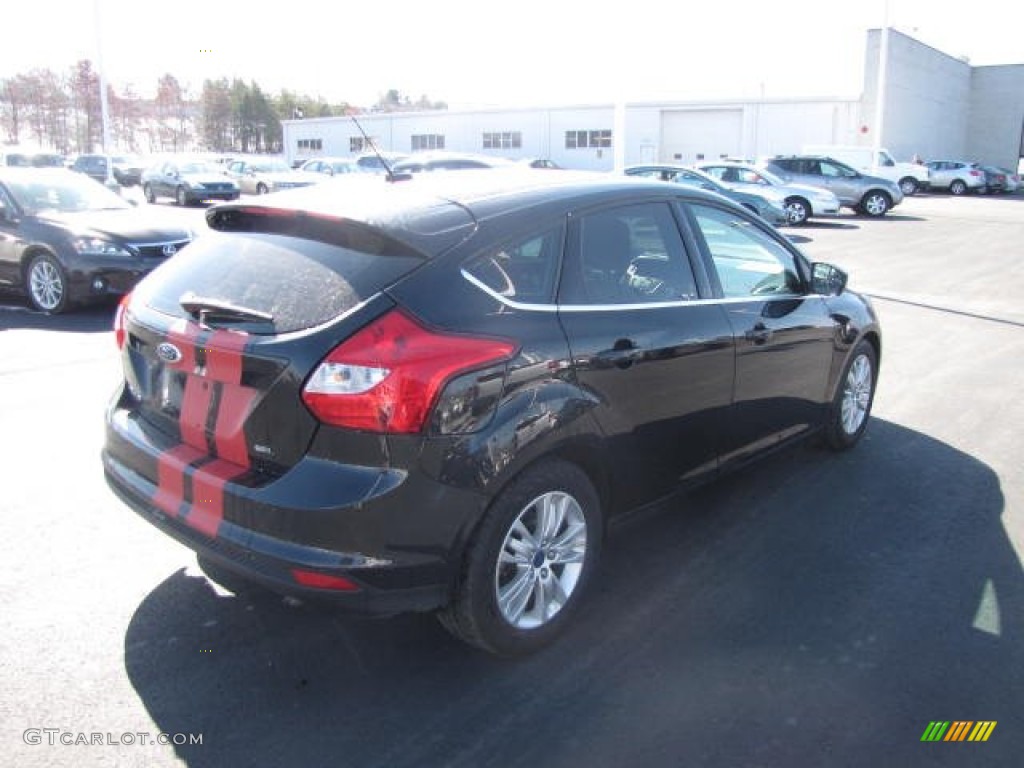 2012 Focus SEL 5-Door - Black / Charcoal Black photo #5