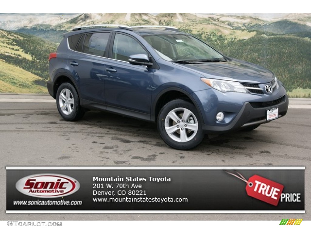 2013 RAV4 XLE AWD - Shoreline Blue Pearl / Black photo #1