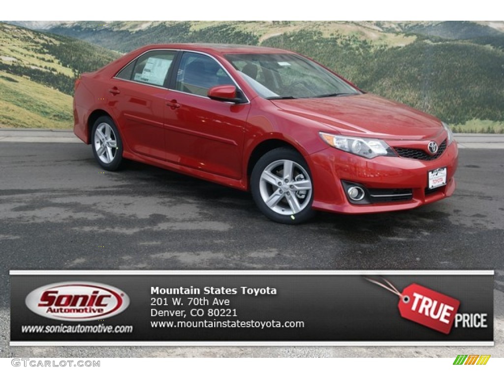 2013 Camry SE - Barcelona Red Metallic / Black photo #1