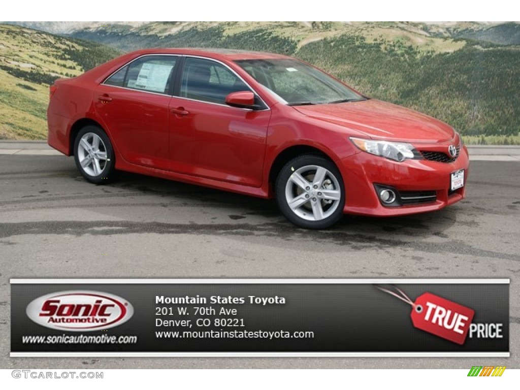 2013 Camry SE - Barcelona Red Metallic / Black/Ash photo #1