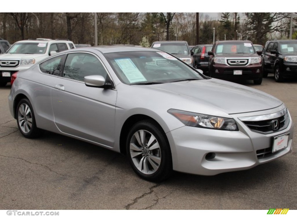 2011 Accord EX-L Coupe - Alabaster Silver Metallic / Black photo #3