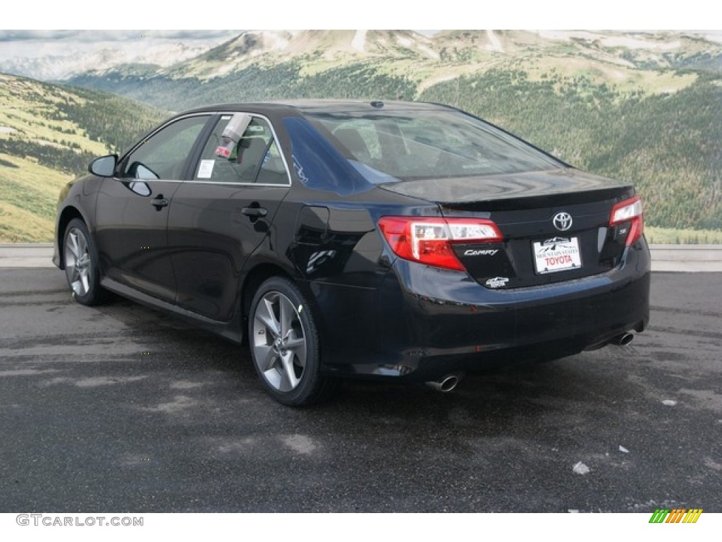 2013 Camry SE V6 - Attitude Black Metallic / Black/Ash photo #2