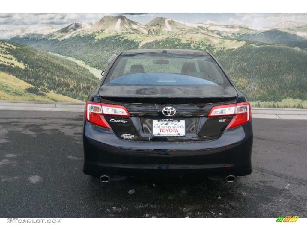 2013 Camry SE V6 - Attitude Black Metallic / Black/Ash photo #4