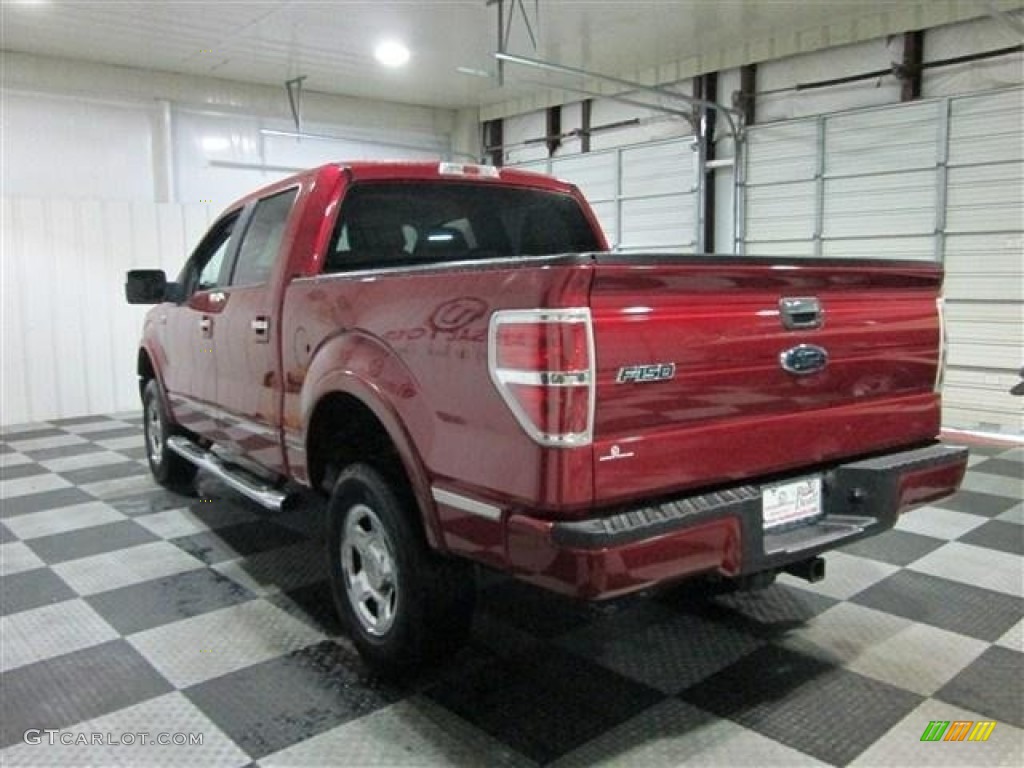 2010 F150 Platinum SuperCrew - Red Candy Metallic / Medium Stone Leather/Sienna Brown photo #5