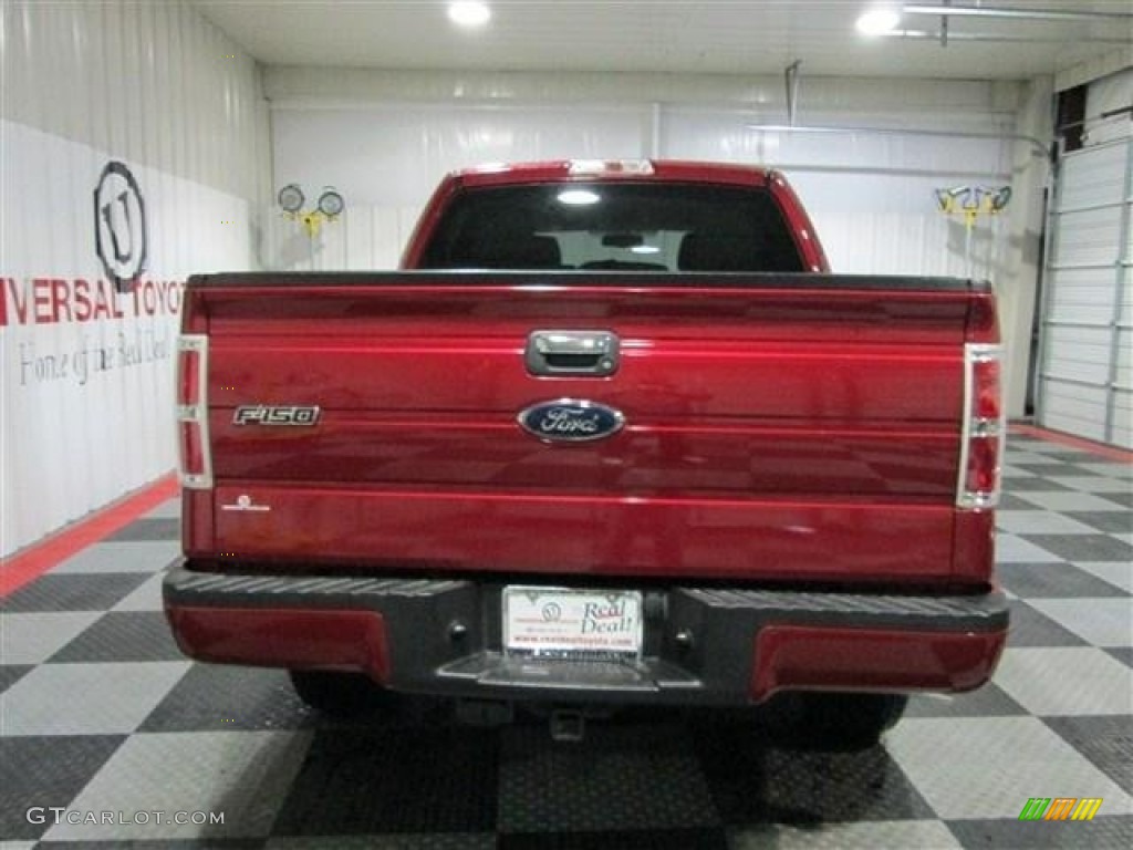 2010 F150 Platinum SuperCrew - Red Candy Metallic / Medium Stone Leather/Sienna Brown photo #6