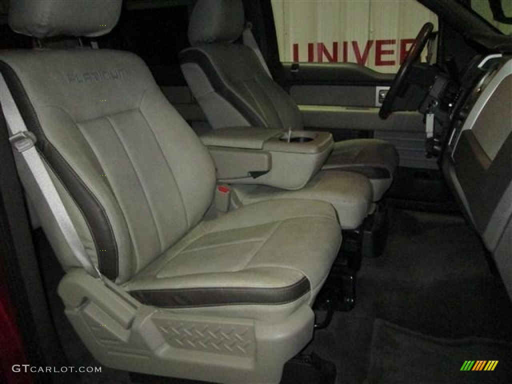 2010 F150 Platinum SuperCrew - Red Candy Metallic / Medium Stone Leather/Sienna Brown photo #18