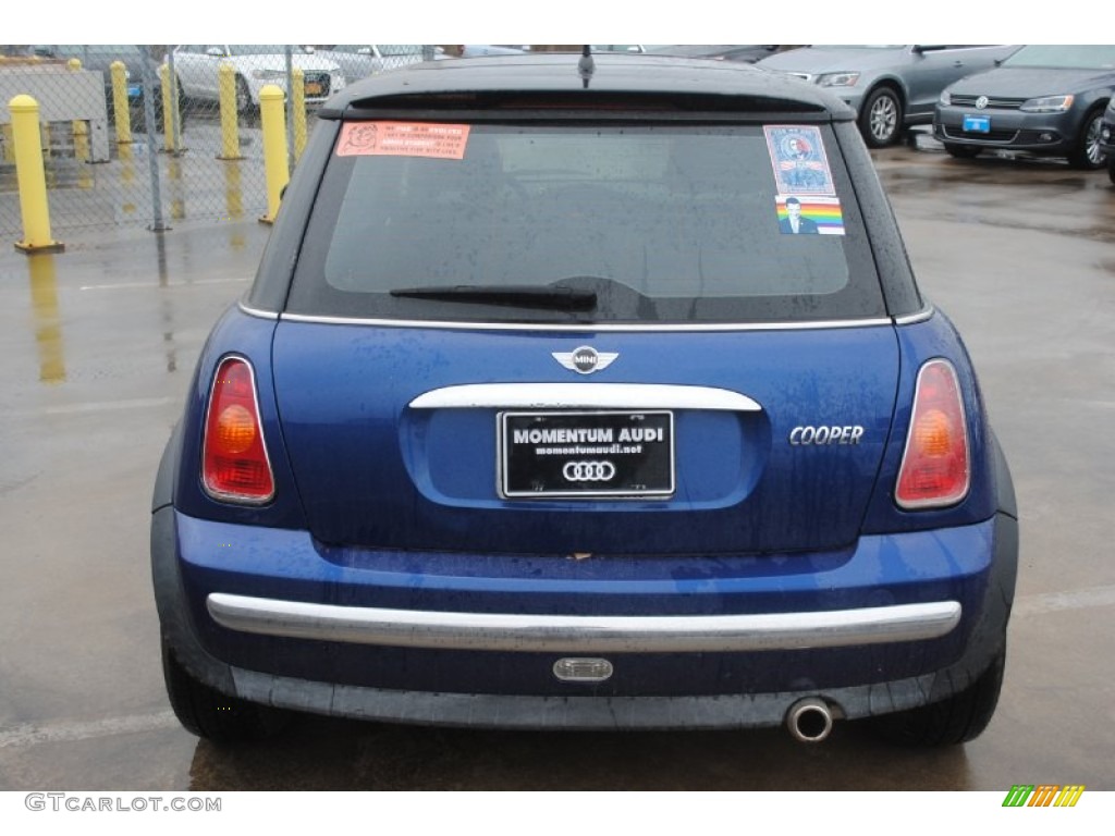 2003 Cooper Hardtop - Indi Blue Metallic / Panther Black photo #6