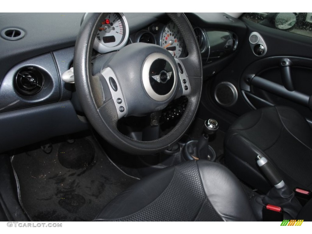 2003 Cooper Hardtop - Indi Blue Metallic / Panther Black photo #11