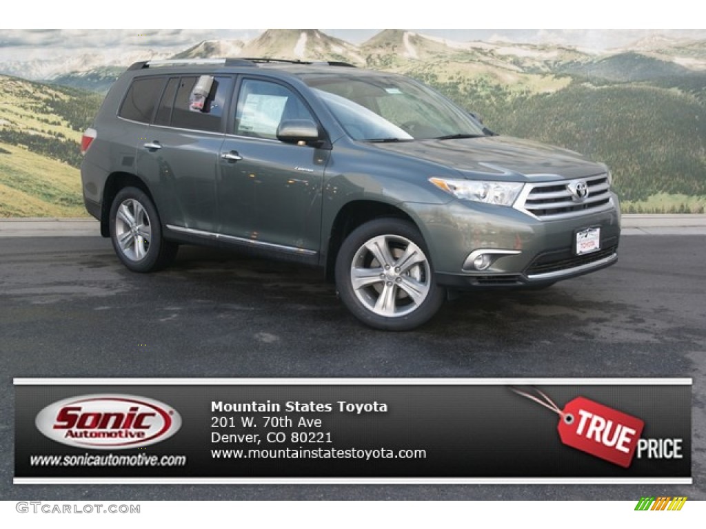 2013 Highlander Limited 4WD - Cypress Green Pearl / Ash photo #1