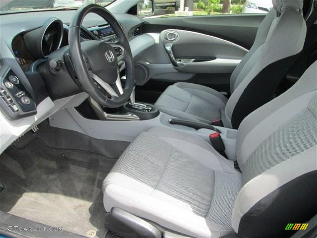 Gray Fabric Interior 2011 Honda CR-Z EX Sport Hybrid Photo #80048876