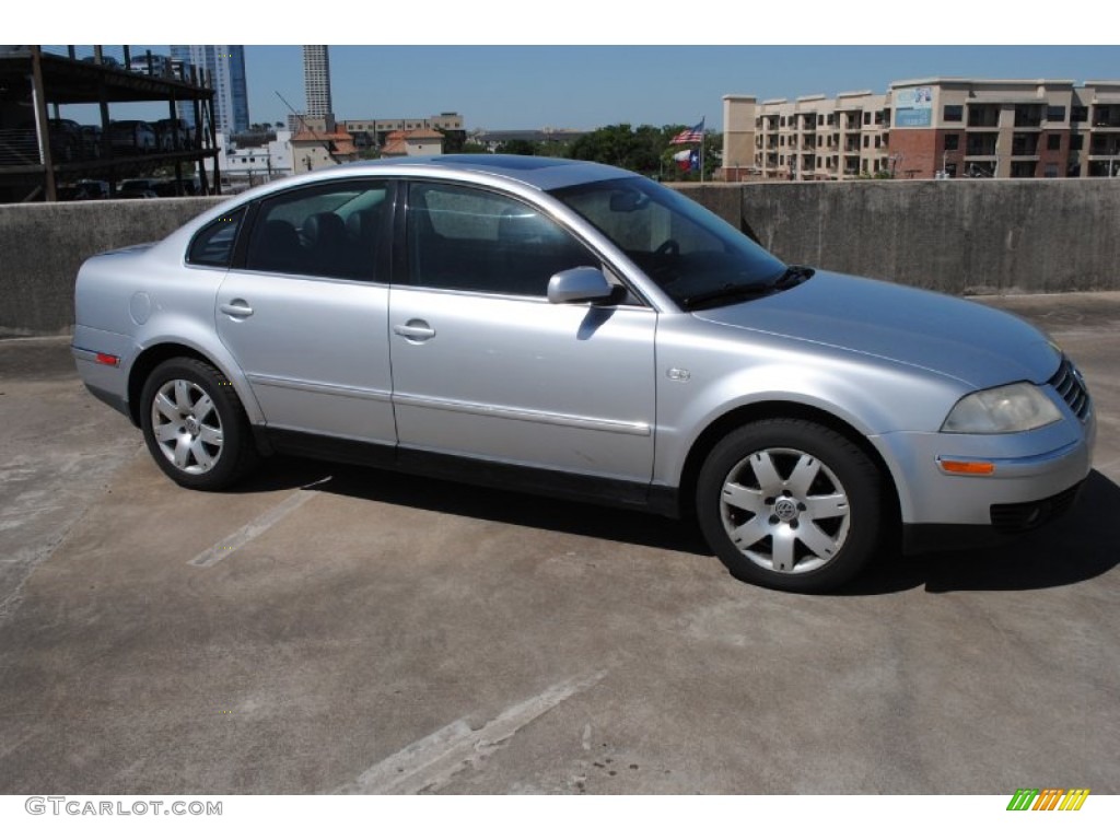 2003 Passat GLX 4Motion Sedan - Reflex Silver Metallic / Black photo #8