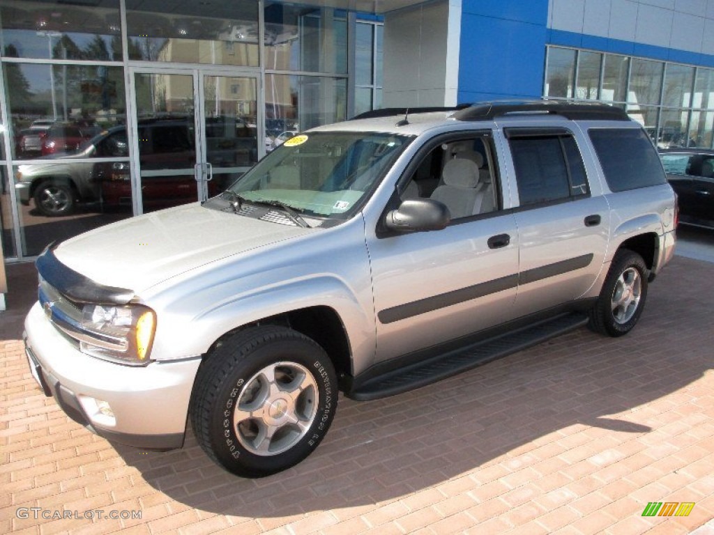 Silverstone Metallic 2005 Chevrolet TrailBlazer EXT LS 4x4 Exterior Photo #80052757