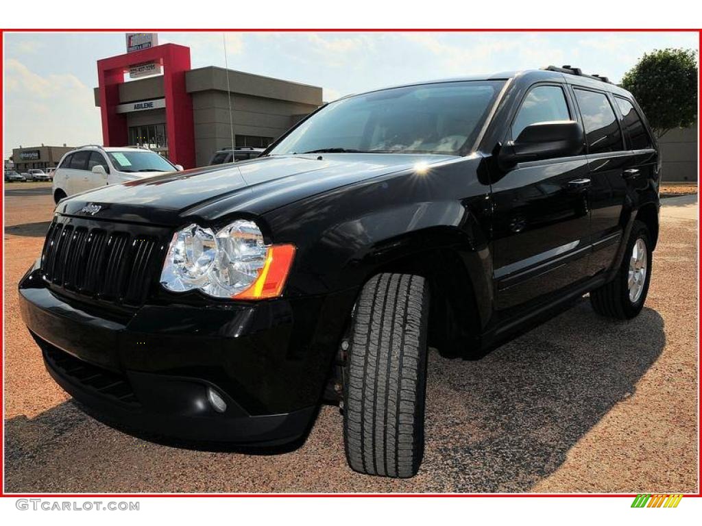 2008 Grand Cherokee Laredo - Black / Khaki photo #1