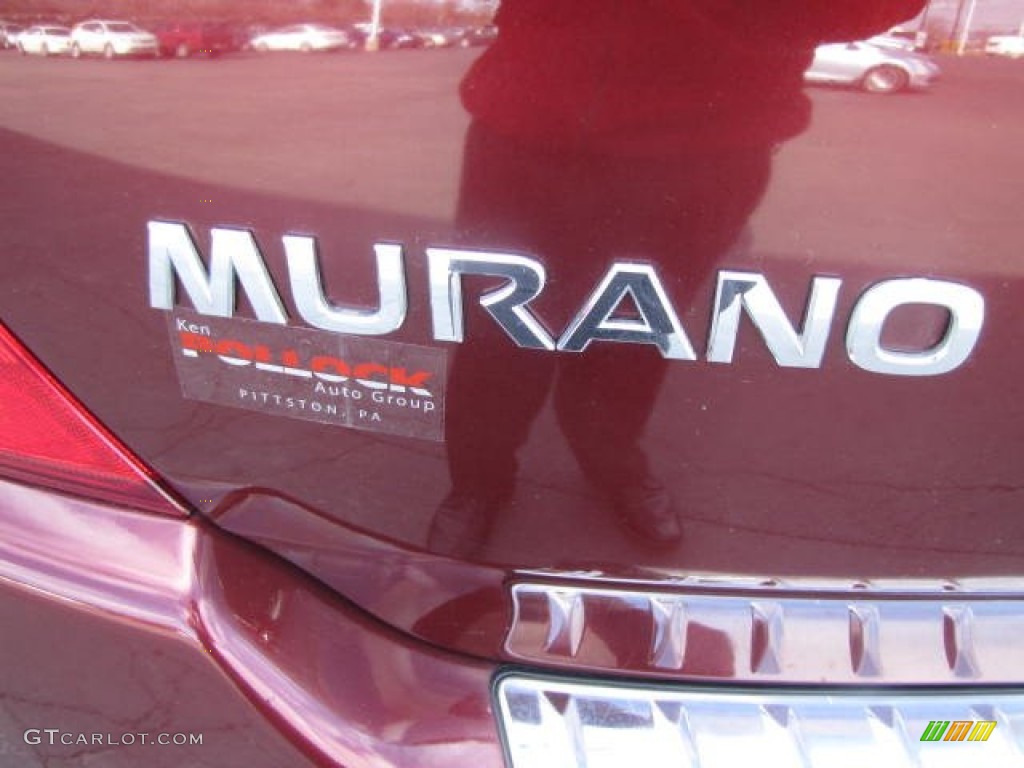 2007 Murano SL AWD - Merlot Pearl / Charcoal photo #42