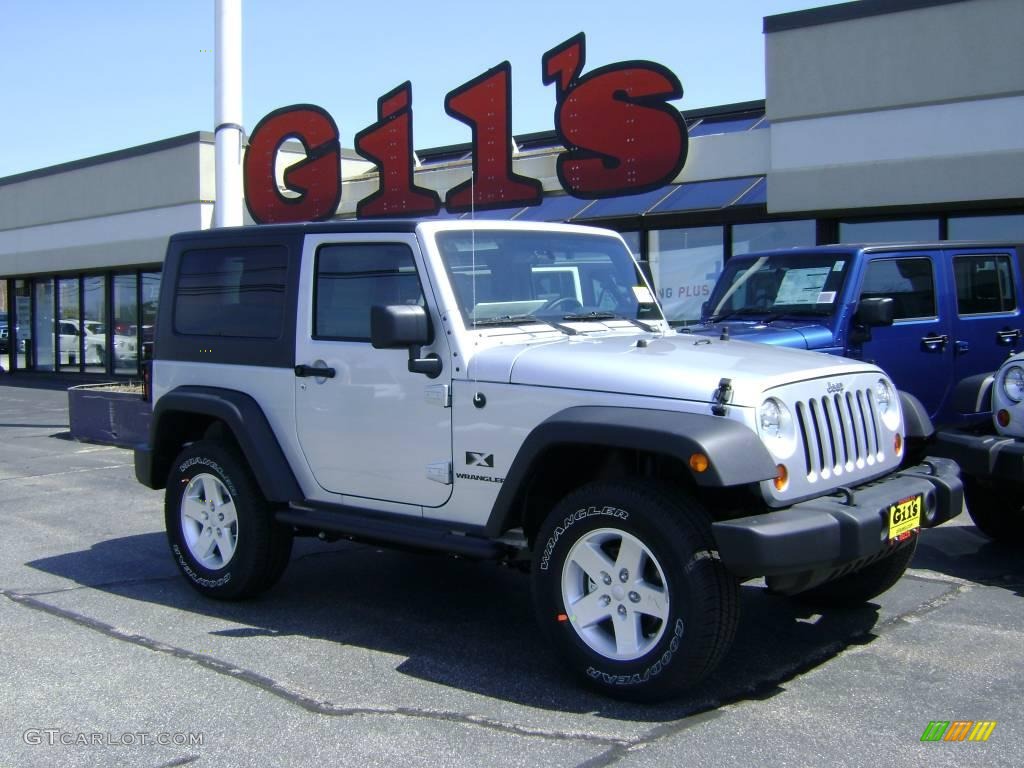 2009 Wrangler X 4x4 - Bright Silver Metallic / Dark Slate Gray/Medium Slate Gray photo #1