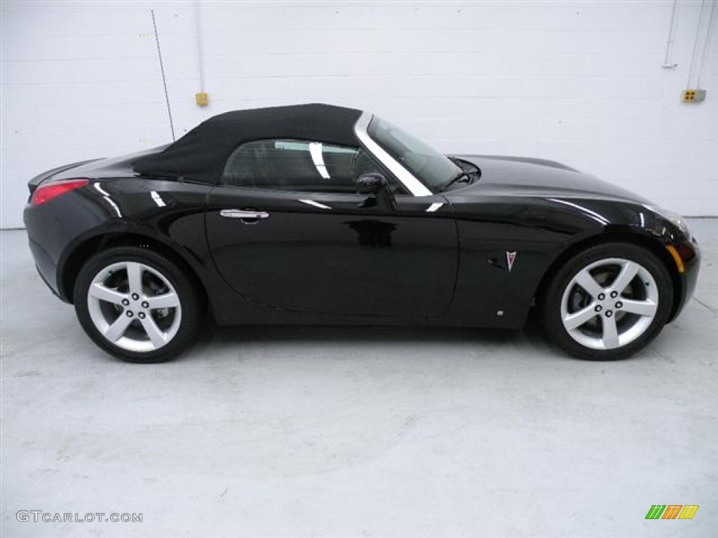 2007 Solstice GXP Roadster - Mysterious Black / Ebony photo #2