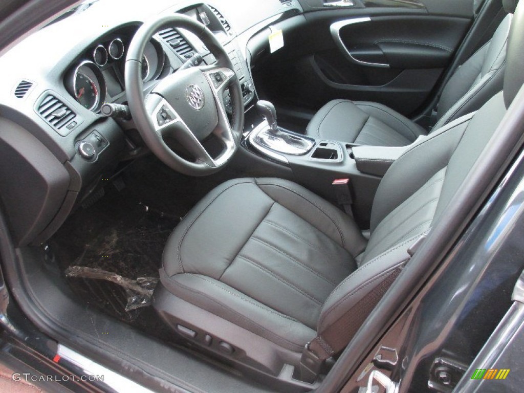 Ebony Interior 2013 Buick Regal Standard Regal Model Photo #80054846