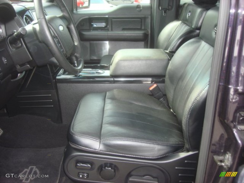 Black Interior 2007 Ford F150 Harley-Davidson SuperCrew Photo #80054924