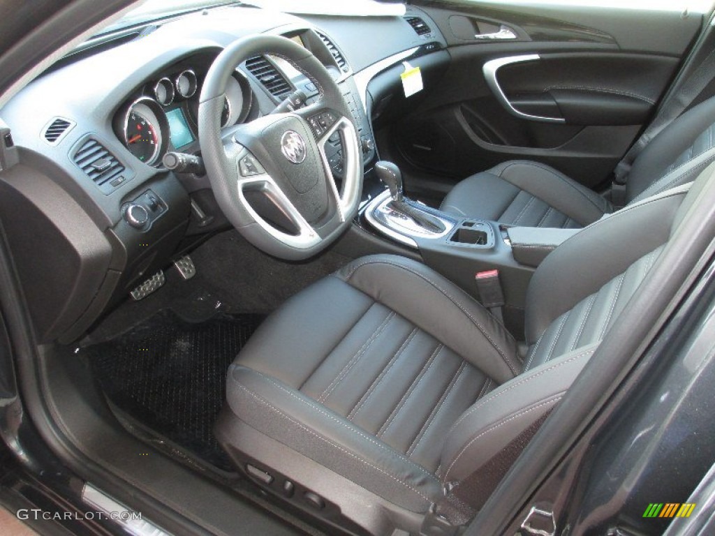 Ebony Interior 2013 Buick Regal GS Photo #80055225