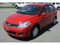 2012 Red Alert Nissan Versa 1.8 S Hatchback  photo #1