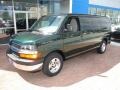 2013 Dark Green Metallic Chevrolet Express LT 1500 Passenger Van  photo #10