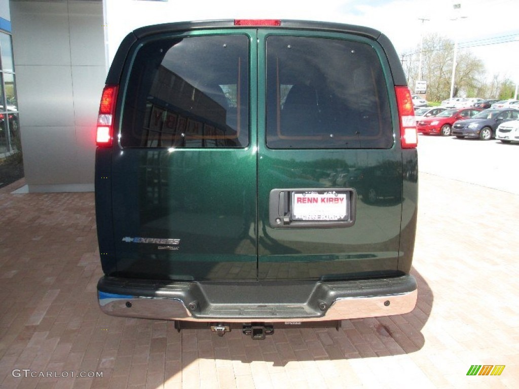 2013 Express LT 1500 Passenger Van - Dark Green Metallic / Medium Pewter photo #14