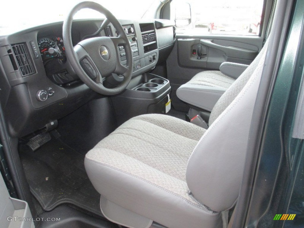 Medium Pewter Interior 2013 Chevrolet Express LT 1500 Passenger Van Photo #80055693