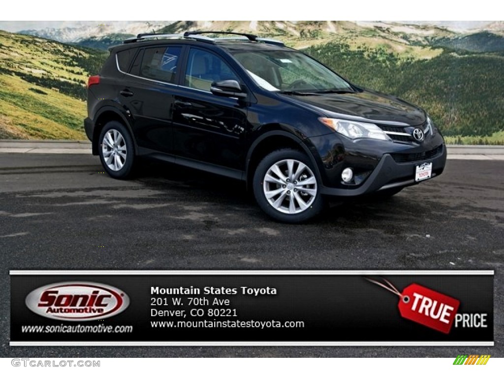 2013 RAV4 Limited AWD - Black / Beige photo #1