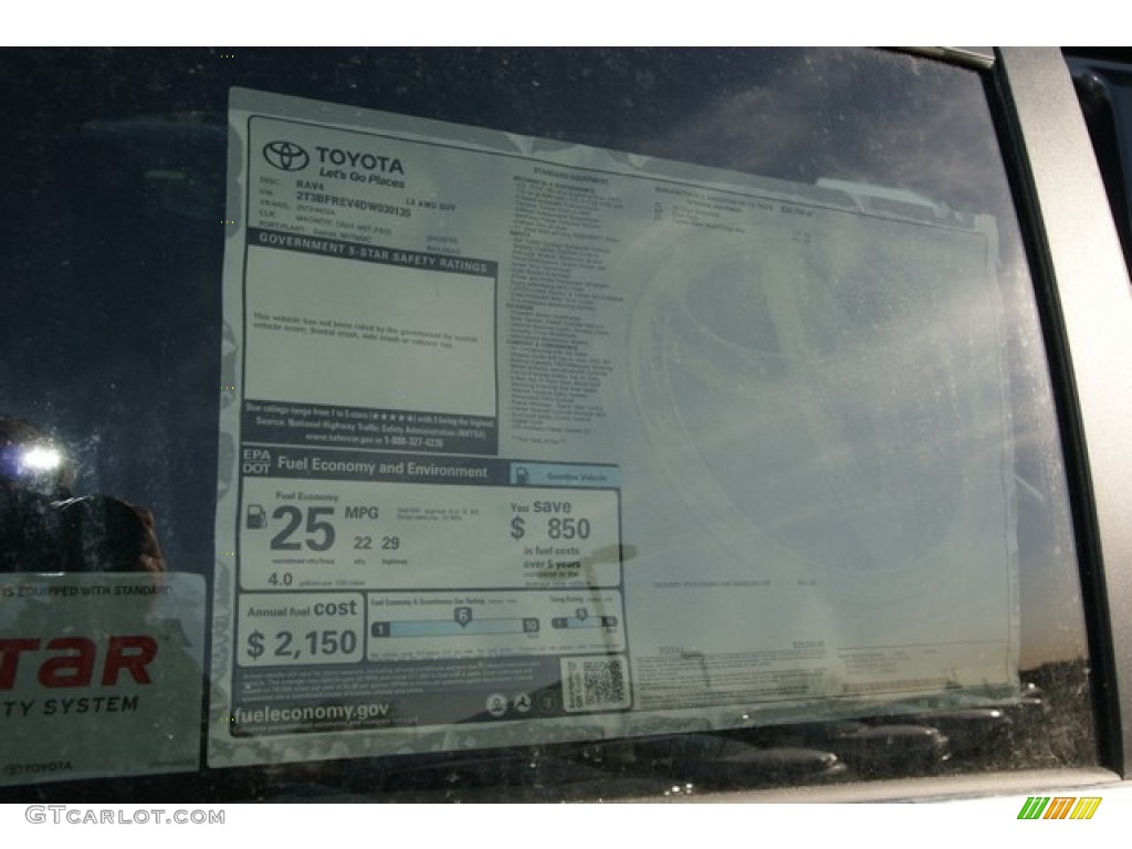 2013 RAV4 LE AWD - Magnetic Gray Metallic / Ash photo #10