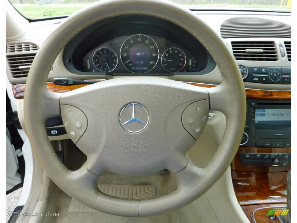 2003 Mercedes-Benz E 320 Sedan Java Steering Wheel Photo #80057709