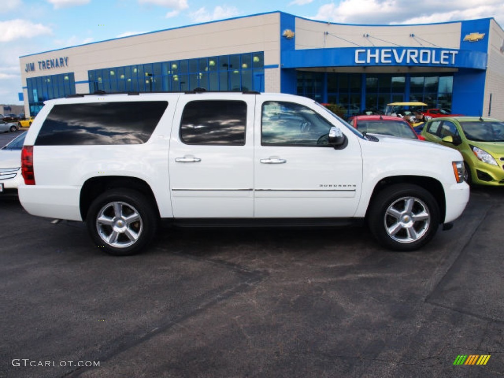 2010 Suburban LTZ 4x4 - Summit White / Ebony photo #1