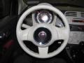 Tessuto Rosso/Avorio (Red/Ivory) 2012 Fiat 500 Pop Steering Wheel