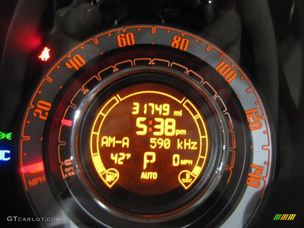 2012 Fiat 500 Pop Gauges Photo #80057822