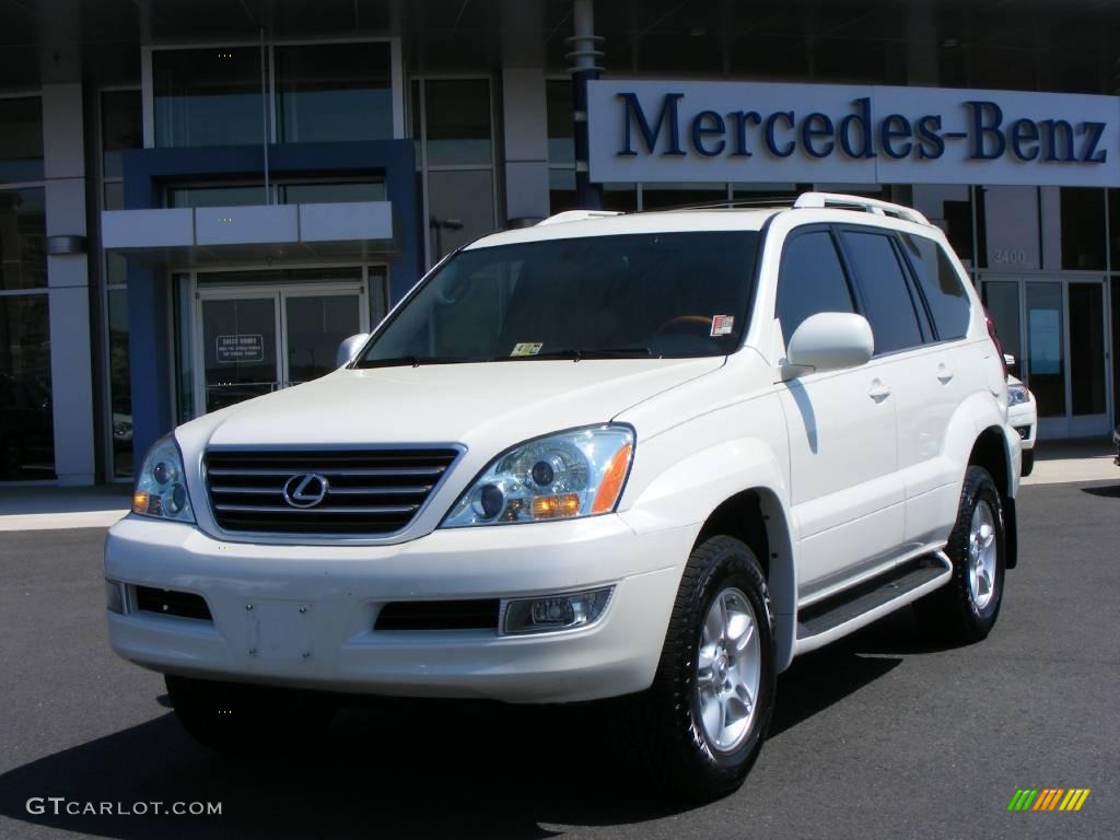 2004 GX 470 - Blizzard White Pearl / Dark Gray photo #1