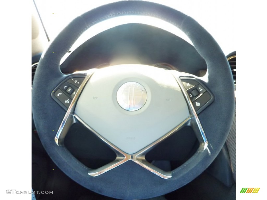 2012 Fisker Karma EcoChic Glacier Tri-Tone Steering Wheel Photo #80058305