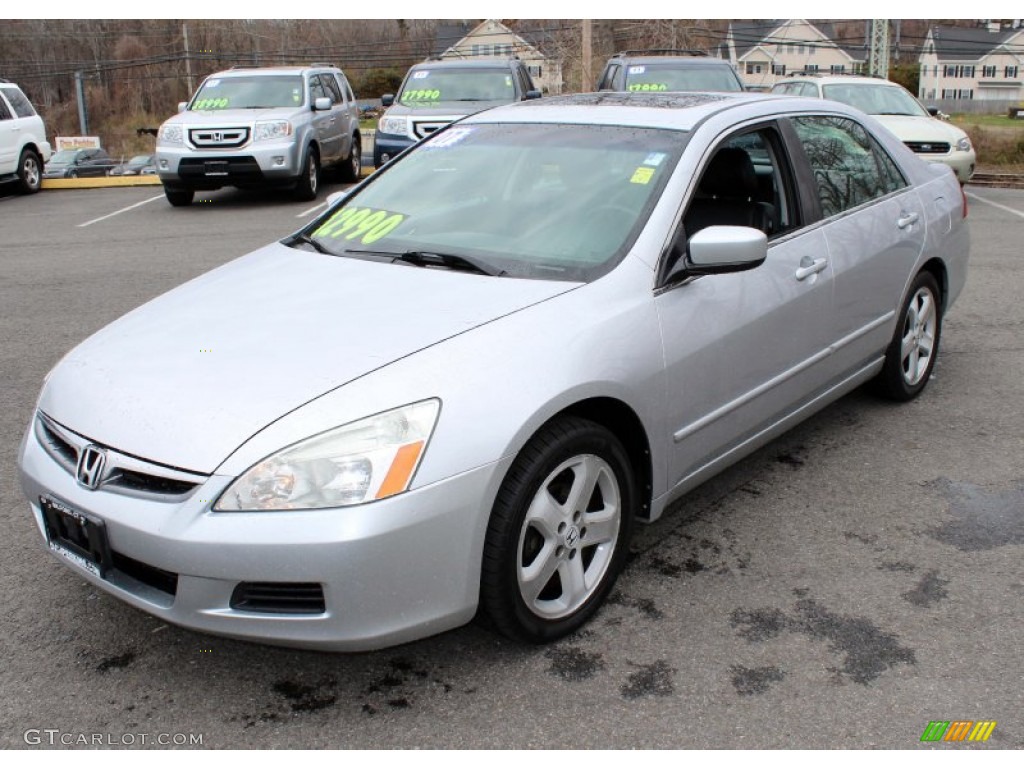 Alabaster Silver Metallic 2007 Honda Accord EX-L V6 Sedan Exterior Photo #80059394