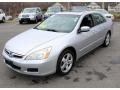 Alabaster Silver Metallic 2007 Honda Accord EX-L V6 Sedan Exterior