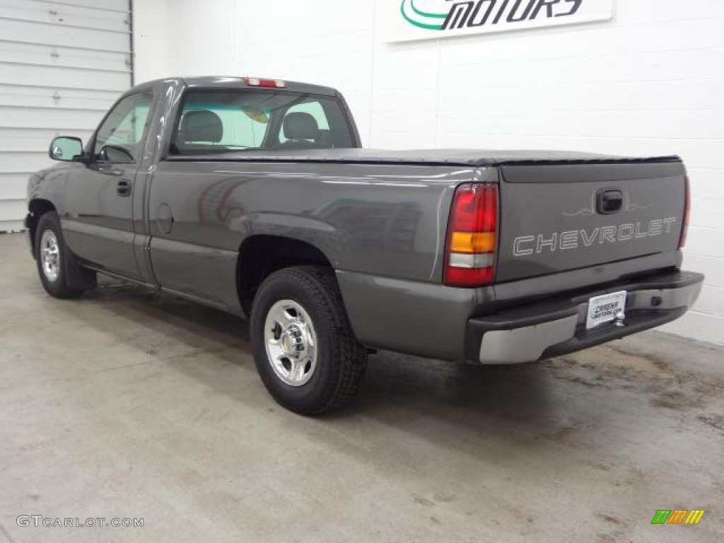 2002 Silverado 1500 Work Truck Regular Cab - Medium Charcoal Gray Metallic / Graphite Gray photo #3