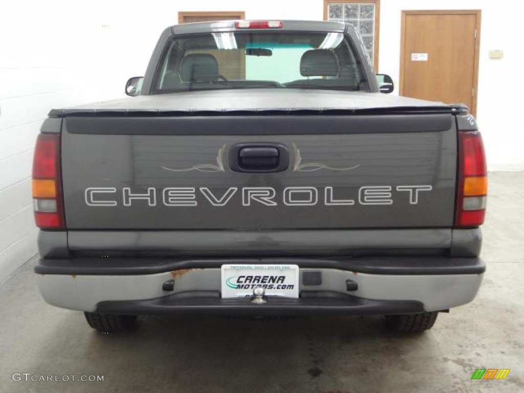 2002 Silverado 1500 Work Truck Regular Cab - Medium Charcoal Gray Metallic / Graphite Gray photo #9