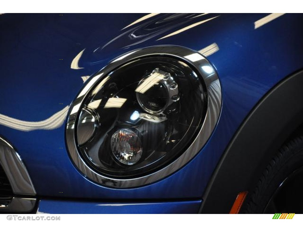 2013 Cooper S Coupe - Lightning Blue Metallic / Carbon Black photo #2