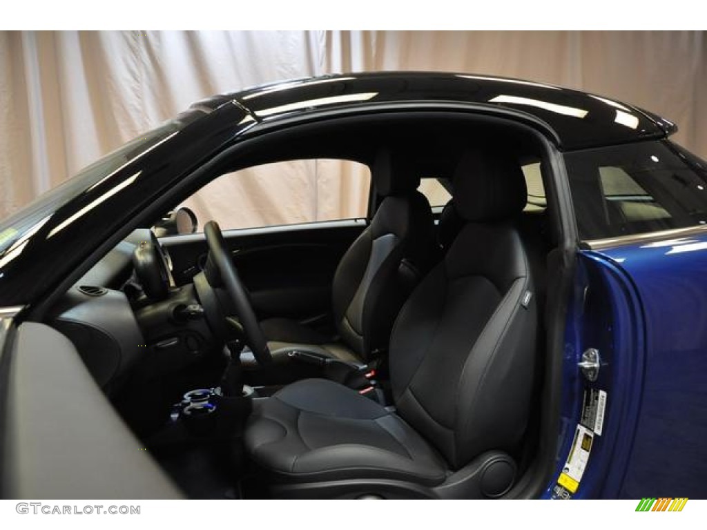 2013 Cooper S Coupe - Lightning Blue Metallic / Carbon Black photo #21