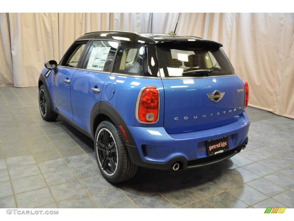 2013 Cooper S Countryman ALL4 AWD - True Blue Metallic / Carbon Black photo #20