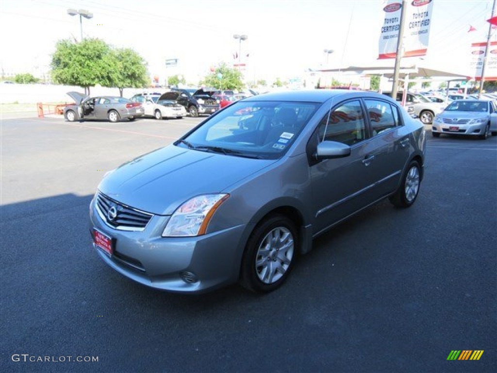 2012 Sentra 2.0 S - Magnetic Gray Metallic / Charcoal photo #3