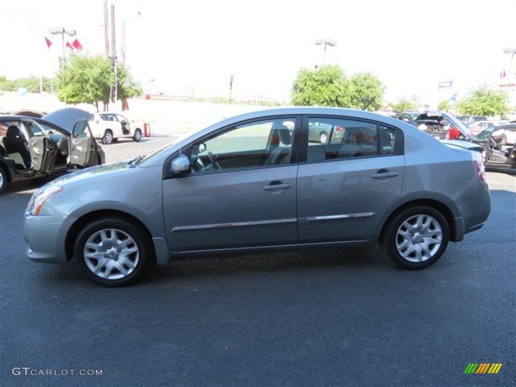 2012 Sentra 2.0 S - Magnetic Gray Metallic / Charcoal photo #4