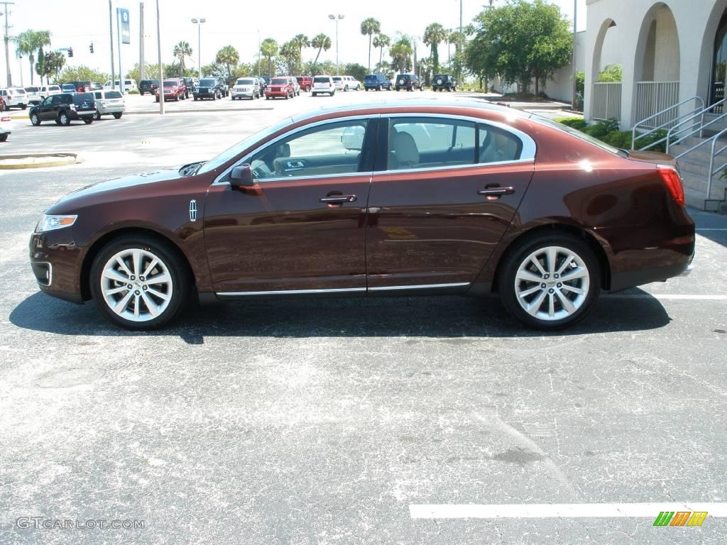 2009 MKS Sedan - Cinnamon Metallic / Light Camel photo #2
