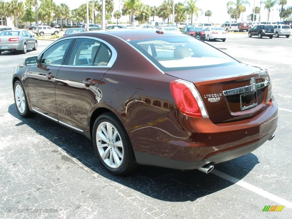 2009 MKS Sedan - Cinnamon Metallic / Light Camel photo #3