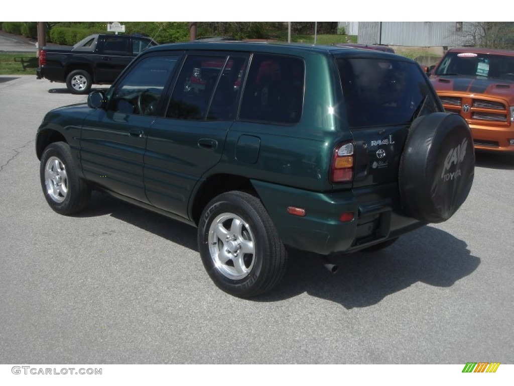 2000 RAV4 4WD - Deep Jewel Green / Light Charcoal photo #2