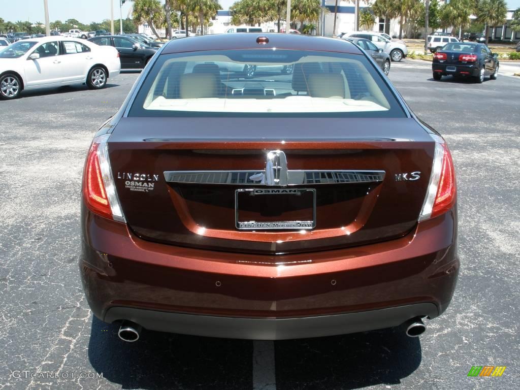 2009 MKS Sedan - Cinnamon Metallic / Light Camel photo #4