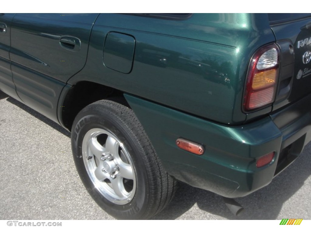 2000 RAV4 4WD - Deep Jewel Green / Light Charcoal photo #3
